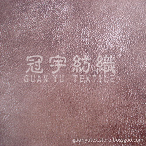 Bronzing Suede with Knitted Backing (GYPK11-1)
